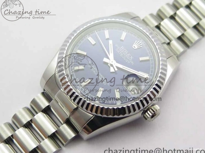 Datejust President 178274 Best SS on Dial SEIKO Bracelet SS Stick NH05A Markers Edition 31mm GSF Blue 0301